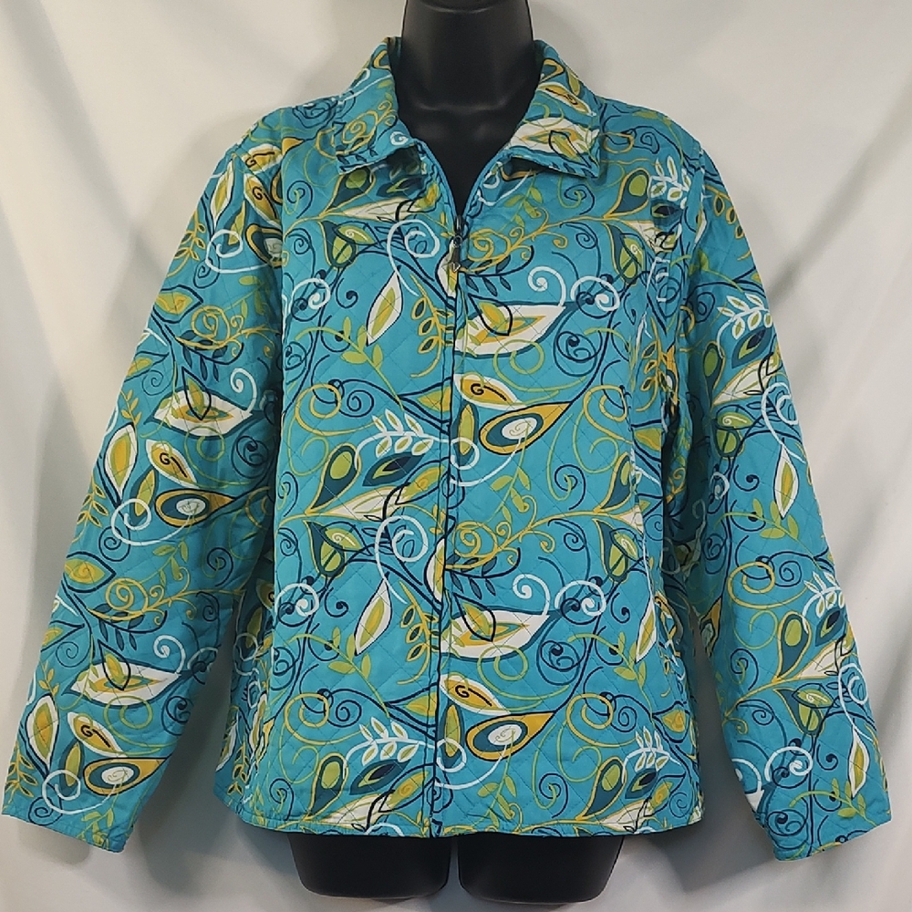 Breckenridge Blue and Yellow Swirl Jacket